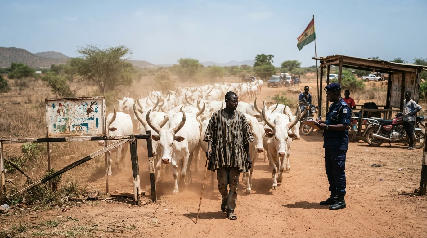 Cattle traded across a border, of unknown origin and unknown health status