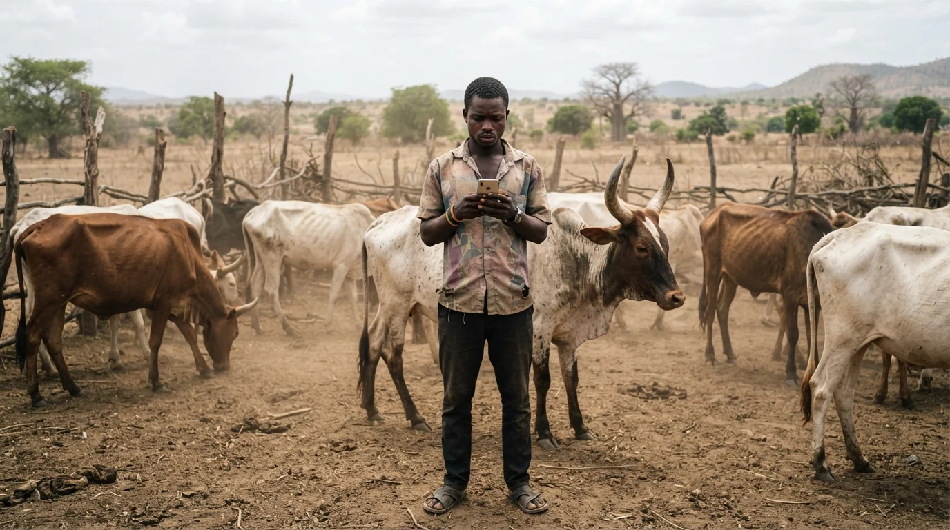 A finisher's cash locked in living, mortal inventory standing in a kraal for months, earning nothing until the sale