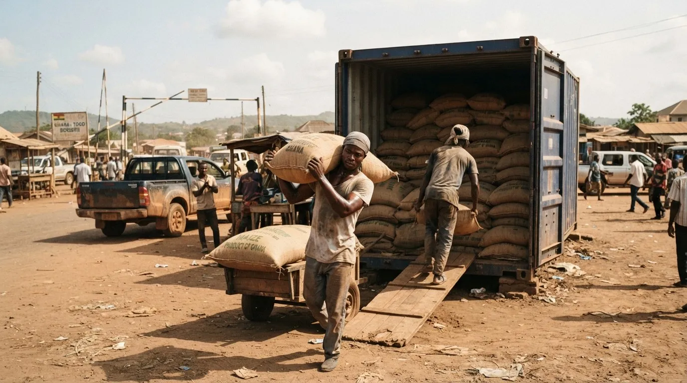 Graded maize in certified storage bags ready for regional trade, representing the future export opening under AfCFTA