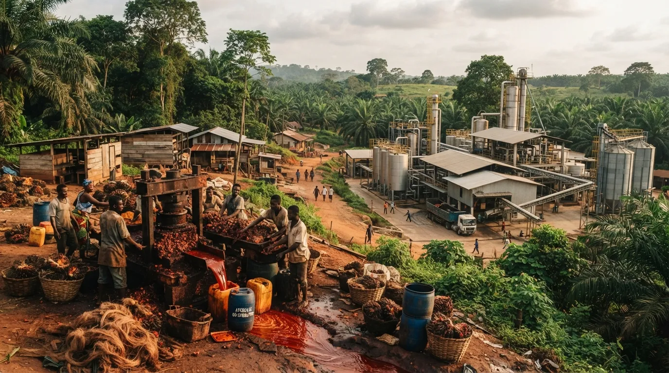 From fresh fruit bunch to refined oil, the full oil palm value chain