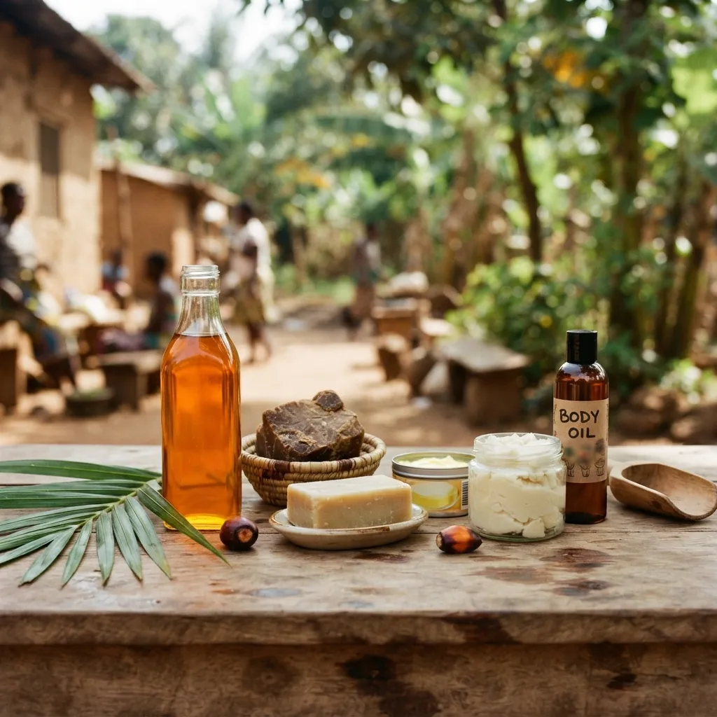 Bars of soap, detergents and refined branded cooking oil made from palm and palm kernel oil