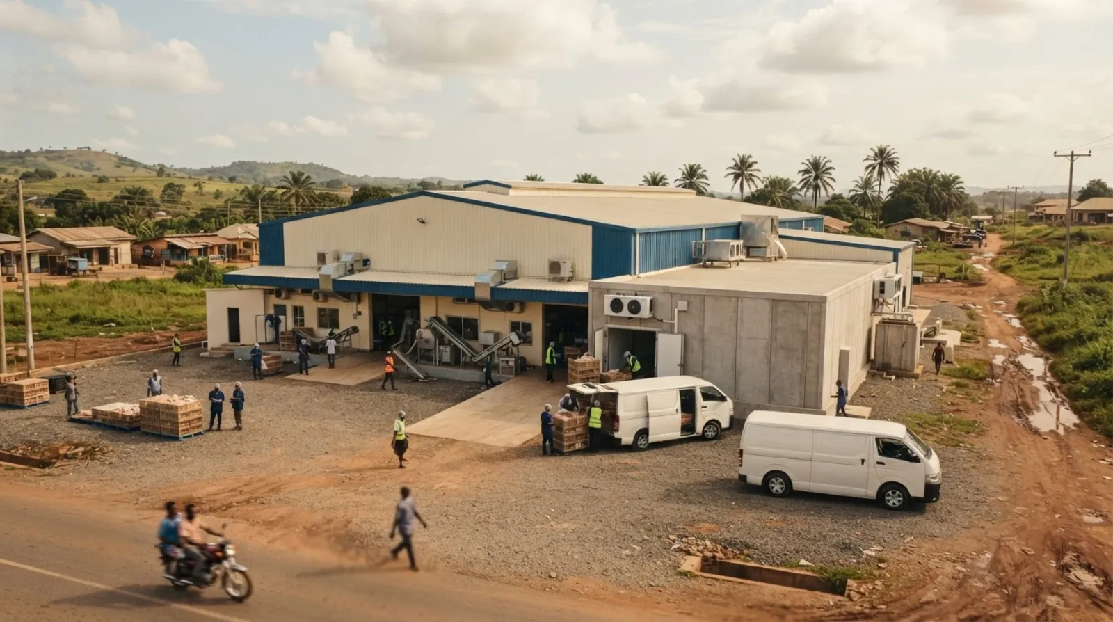 A poultry processing and cold-chain operation reviewed on an investment plan