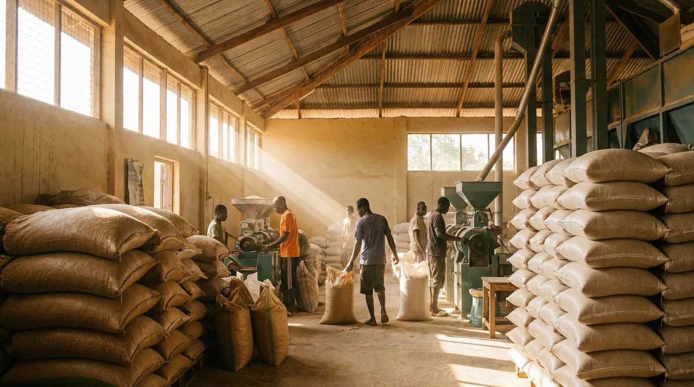 The Ghana rice value chain, from input dealer to branded pack on the shelf