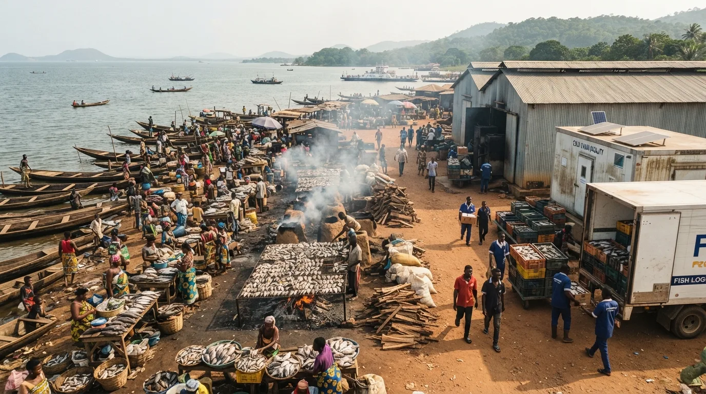 From cage and pond to smoked and fresh fish on a Ghanaian market table